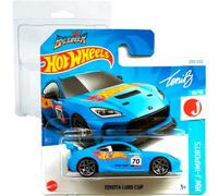 Hot Wheels Toyota GR86 Cup Toni Breidinger HW J-Imports 10/10 (203/250) HRY77 Bleu 2024 + Protecteur Short Card Frikimonkey