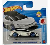 Hot Wheels Toyota Prius Custom - JJH37 - HW J-Imports 1/10 - Carte courte - Blanc - Classique hybride - Modèle de licence officielle - Mattel 2026 (60/250) - 1:64