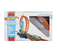 Hot Wheels Track Builder Unlimited Coffret Lanceur et Looping avec connecteurs et Une Voiture Incluse, Jouet pour Enfant, GLC90