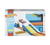 Hot Wheels Track Builder Unlimited Coffret Saut en Longueur avec connecteurs et Une Voiture Incluse, Jouet pour Enfant, GLC89