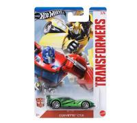Hot Wheels Transformers Corvette C7.R Vert Échelle 1/64 Moulée sous pression