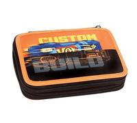 Hot Wheels trousse à crayons garçons 20 x 15 cm polyester orange/noir 28 pcs