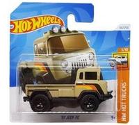 Hot wheels trucks - camion 57 jeep fc - vehicule miniature metal echelle 1:64 - pour piste circuit collection - set jouet + carte