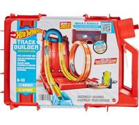Hot Wheels Unlimited Coffret Coffret Cascades Bidon d’Essence | Set de circuit portatif dans un bidon, 14 pièces & véhicule échelle 1:64, HDX78