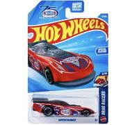 Hot Wheels Véhicule jouet suralimenté [rouge] Drag Racers 2/10, 77/250, échelle 1:64