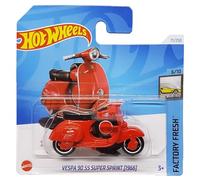 Hot Wheels Vespa 90 SS Super Sprint [1966] - Factory Fresh 6/10 - HRY52 - Carte courte - Moto - Rouge - Mattel 2024-1:64