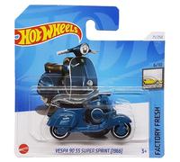 Hot Wheels Vespa 90 SS Super Sprint [1966] - Factory Fresh 6/10 - HTD23 - Carte courte - Moto - Bleu foncé - Mattel 2024 - 1:64