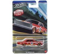 Hot Wheels '65 Ford Galaxie, Silver Series Vintage Racing Club 4/5, rouge, échelle 1:64