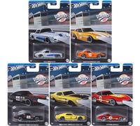 Hot Wheels Vintage Racing Club 2024 - Lot complet de 5 véhicules moulés sous pression (HRT81-956B) | Corvette 1962, Mustang Boss 302 1969, Toyota 2000GT et plus | Édition de collection - À partir de 3