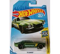 Hot Wheels Voiture '70 Camaro 28/365, Vert, 7/10 de la série HW Speed Graphics 2018, Enfant, Unisex, Métal, 17.78 x 12.7 x 5.08 cm, 3 ans et plus