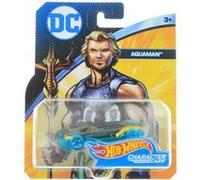 Hot wheels voiture aquaman - vehicule miniature or et bleue - voiture 1:64 - collection dc - collector