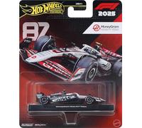Hot Wheels Voiture de course de Formule 1 moulée sous pression à l'échelle 1:64 avec pneus de vrais cavaliers, corps et châssis en métal/métal