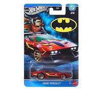 Hot Wheels Voiture de jouet, véhicule de moulage sous pression MUSCULE à l'échelle 1:64 sur le thème de Batman