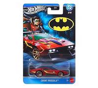 Hot Wheels Voiture de jouet, véhicule de moulage sous pression MUSCULE à l'échelle 1:64 sur le thème de Batman