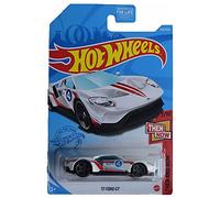 Hot Wheels Voiture Ford GT à l'échelle 1/64, blanche, 10,2 x 17,8 x 5,1 cm, 3 ans