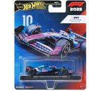Hot Wheels Véhicule Formule 1 BWT Alpine Pierre Gasly #10 – Métal 1/64, Pneus Real Riders, JKD82