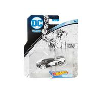 Hot Wheels Voiture Harley Quinn - Vehicule Miniature Noir Et Blanc - Voiture 1:64 - Collection DC Batman
