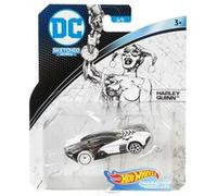 Hot wheels voiture harley quinn - vehicule miniature noir et blanc - voiture 1:64 - collection dc batman