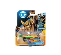 Hot Wheels Voiture Hawkman - Vehicule Miniature Or Et Vert - Voiture 1:64 - Collection DC