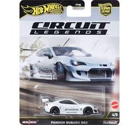Hot Wheels Voiture jouet de collection Premium Car Culture, échelle 1:64 moulée sous pression Pandem Subaru BRZ, véhicule de légendes de circuit avec pneus de vrais cavaliers