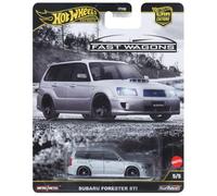 Hot Wheels Voiture jouet de collection Premium Car Culture, échelle 1:64 moulée sous pression Subaru Forester STI, véhicule Ronin Run 2 avec pneus Real Riders