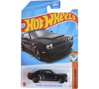 Hot Wheels Voiture Jouet Dodge Challenger SRT Démon, Muscle Car, 1:64, Noir, 151/250