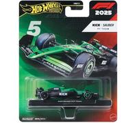 Hot Wheels Voiture de course Formule 1 1:64 moulée sous pression Pneus Real Riders Métal/métal