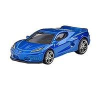 Hot Wheels Voiture miniature 2020 Corvette, Bleu métallisé, Voiture de course, Plastique, Friction, Enfant, Unisex, Enfants