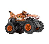Hot Wheels Voiture télécommandée Tiger Shark – pneus tout-terrain, télécommande multifonction HNV03