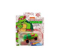 Hot Wheels Voiture Tortues Ninja Raphael - Vehicule Miniature TMNT Vert Et Rouge - Voiture Collection Turtles