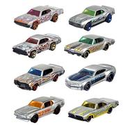 Hot Wheels Voitures Miniatures Mattel 50e Anniversaire Zamac Lot de 8 FRN23