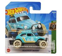 Hot Wheels Volkswagen Baja Bug - Mud Studs 5/5 - HCW52 - Carte courte - Coccinelle VW Rallye - Hella - Eibach - Mattel 2022