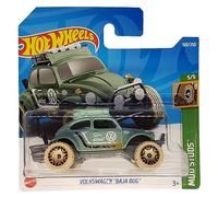Hot Wheels Volkswagen Baja Bug - Mud Studs 5/5 - HCX74 - Carte courte VW - Eibach - Hella - Mattel 2022