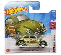 Hot Wheels Volkswagen Beetle - Compact Kings 2/5 - HCW88 - Carte courte - Coccinelle VW - Vert métallisé - Mattel 2022