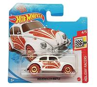 Hot Wheels - Volkswagen Beetle - Holiday Racers 4/5 - GTC73 - Carte courte - VW Coccinelle - Valentine - Mattel 2021