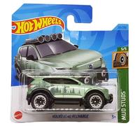 Hot Wheels - Volvo XC40 Recharge - Mud Studs 5/5 - HKG55 - Carte courte - SUV - Vert métallisé - Mattel 2023