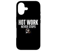 Hot Work Never Stops Welder Welding Blue Collar Job Work Coque pour iPhone 17