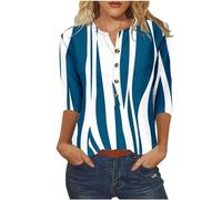 HOT1950s Hauts d'été pour femme - Manches courtes - Col carré - Grande taille - Imprimé - Plissé sur le devant - Léger et confortable, 17 Bleu marine, XL