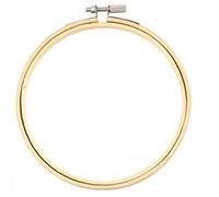 Hotaden 1pc Cadre en Bois Hoop Cercle Machine à Broder Ronde en Bambou pour Point de Croix Artisanat Main Couture Outil ménages 28cm Petite