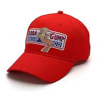 Hotaden 1pc Casquette de Baseball réglable Bubba Gump Shrimp Casquette de Baseball brodé Snapback Chapeaux en Cours Costume de Base-Ball Chapeau (Rouge)