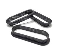 Hotaden 8pcs Ovale Cake Forme Moule Mousse perforée Cutter Décoration Outil Français Dessert DIY perforé Anneau Non Stick Bakeware Tart