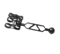 Hotaden en Alliage d'aluminium Plongée sous-Marine de lumière à Double Boule Bras articulé et Clip Support de Fixation pour caméra sous-Marine Photographie