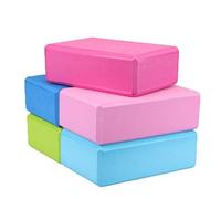 Hotaden Eva Yoga Briques Blocs Moussant Mousse Accueil Exercice Fitness Gym Santé Accueil Entraînement Stretching Outils de Pratique Durable (Couleur aléatoire)