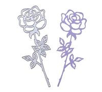 Hotaden Pochoir de Coupe Rose Fleur métal Album DIY Scrapbooking Artisanat Papier décoratif