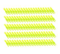 Hotainoys 100 pièces encoches de flèche, encoches de tir à l'arc en Plastique Jaune Transparent 5.2mm diamètre intérieur..Queue d'arc flèche pour Bricolage, flèches tir Chasse, à l