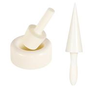 Hotainoys 3 pcs Moule à Cornet de Crème Glacée, Cône Croustillant Shaper Panier de Fleurs DIY Moule Cuisson Peau Crème Glacée Ensemble Rouleaux Coniques Outil Bricolage Convient pour la Maison