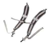 Hotainoys Bretelles de sac à dos, bandoulière de rechange réglable, sangles sac rembourrées réfléchissantes, sangle étanche pour voyage, camping, sports plein air (noir)