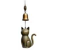 Hotainoys Carillons éoliens pour Chat pour l'extérieur, Carillon pour Chat en Laiton de 7, 9 Pouces de Longueur, Petits carillons éoliens Suspendus pour Carillon extérieur Porche Cour Jardin