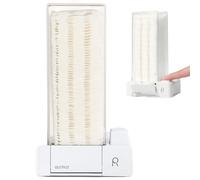 Hotainoys Distributeur Automatique de tampons de Coton, Support scellé, Anti-poussière, boîte Rangement pour dissolvant d'ongles (avec et Autocollant)