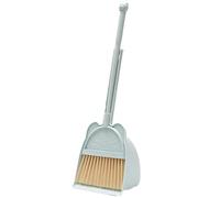 Hotainoys Ensemble Balai et Pelle pour Enfant Ensemble Balai et Pelle à poussière Mignon Mini pour Enfant Kit de Nettoyage éducatif en ABS pour Tout-Petits pour la Maison, la Maternelle, l' Bleu